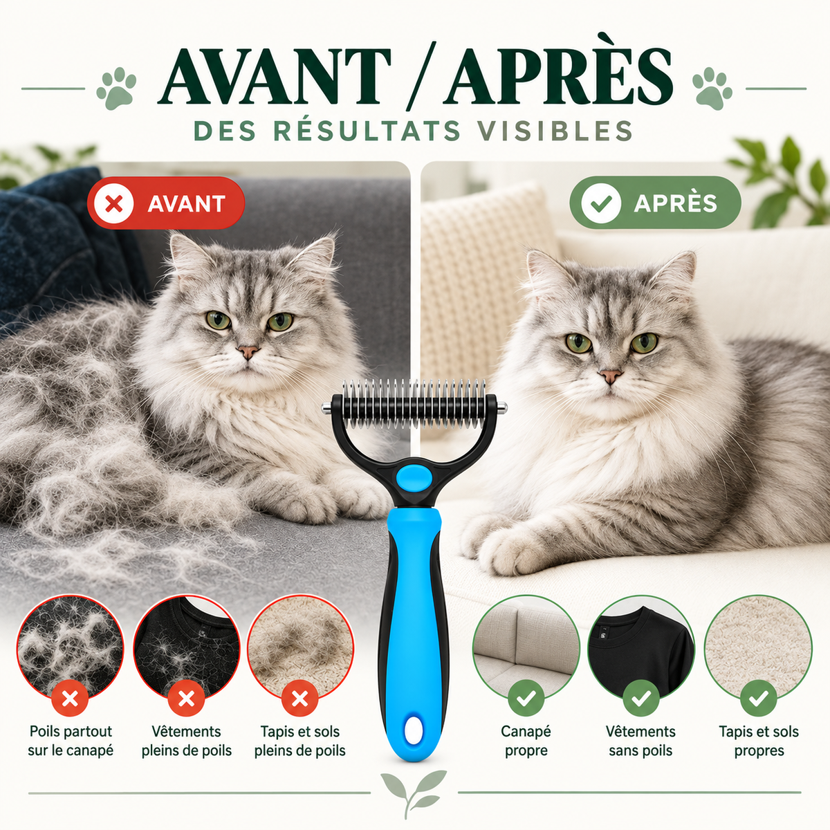 Brosse anti-poils mort Vetaloo